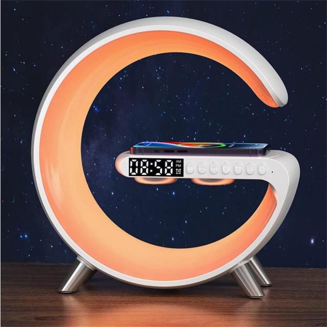 LED Smart Lamp with Wireless Charging, Bluetooth Speaker, and RGB Light Effects – 256 Modes and 16 Million Colors 5
