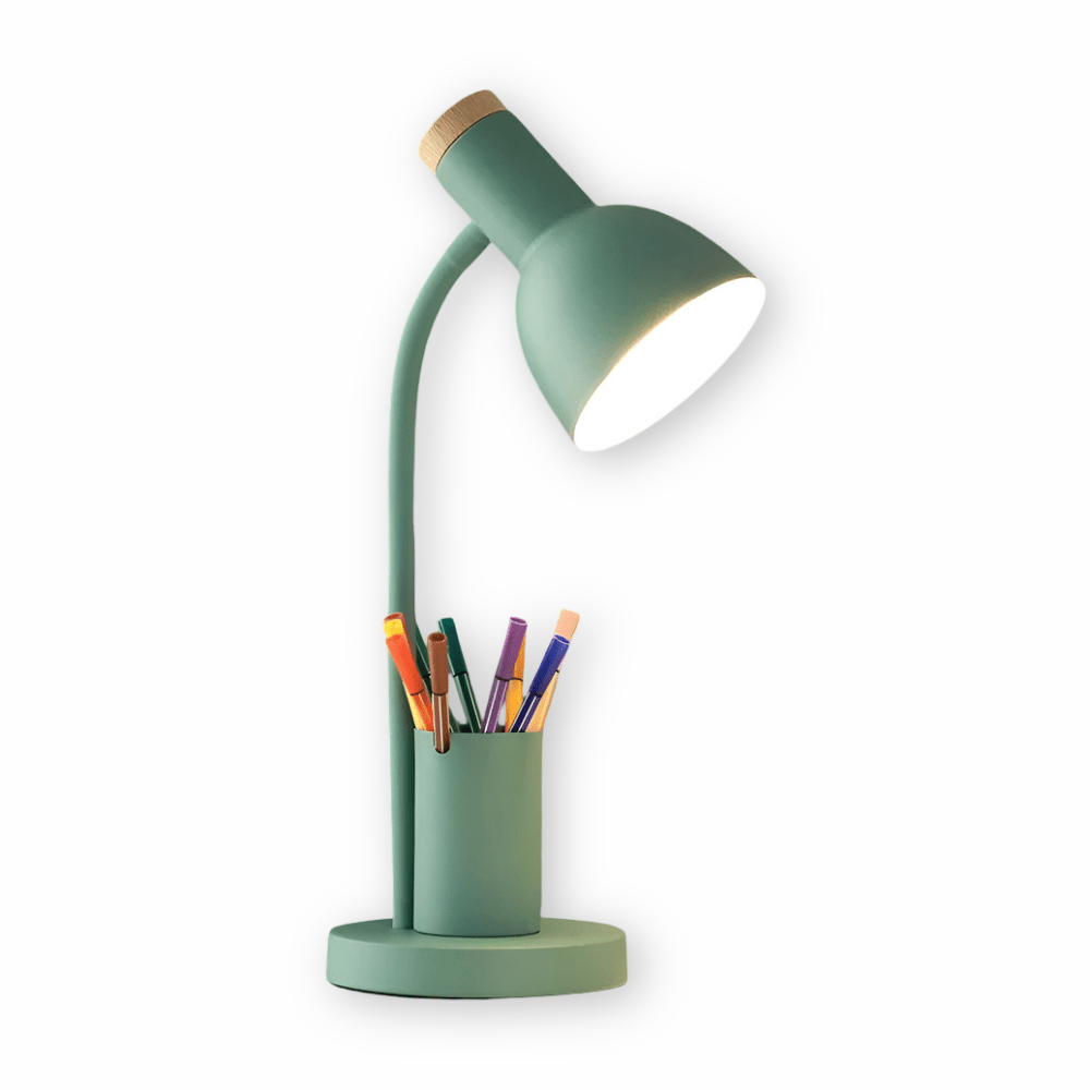 LED Table Lamp with Pen Holder and Adjustable Lighting – Modern Desk Lamp for Home and Office, Three Color Options 10