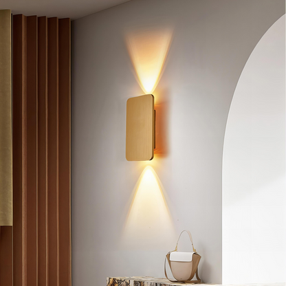 Sleek Wooden LED Wall Light with Adjustable Arm - Halri