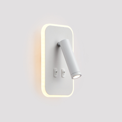 LED Wall Light with Rotating Backlight – Modern Aluminum Fixture for Bathroom, Living Room, or Outdoor Use 7