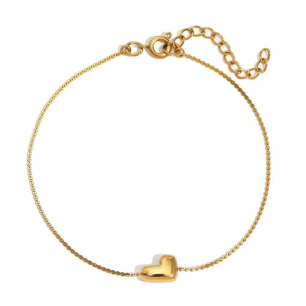 Tiny Alphabet Letter Charm Bracelet
