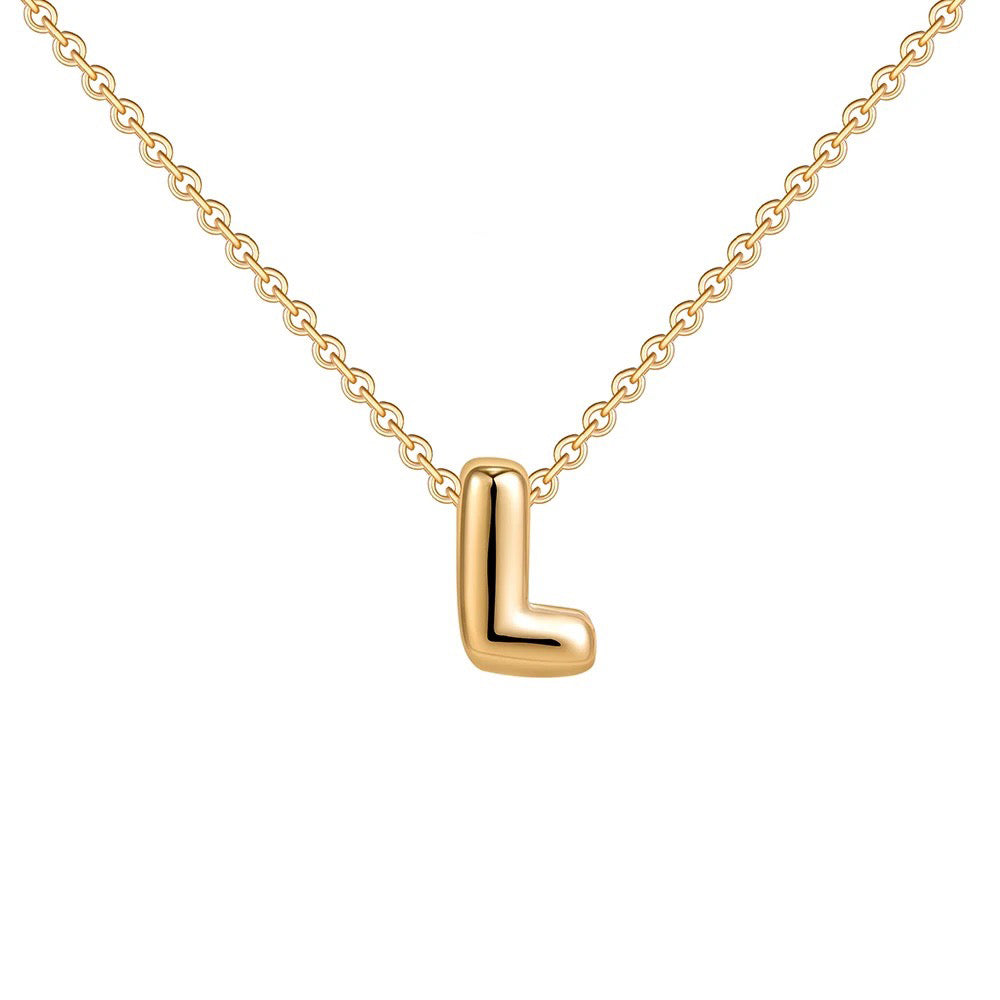 Delicate Script Monogram Initial Necklace