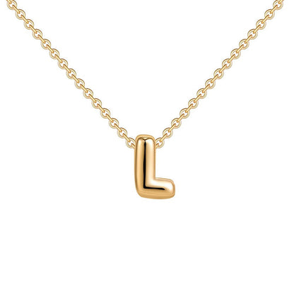 Delicate Script Monogram Initial Necklace