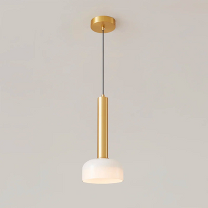 Sleek Copper LED Pendant Light - Adjustable Modern Lamp - Halri