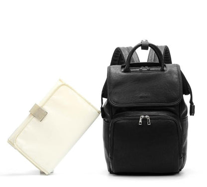 Spacious Premium Leather Baby Backpack Bag
