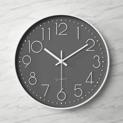 Big Clear Wall Clock - Simple Modern Home Decor - Halri
