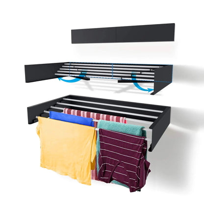 Foldable Wall Mount Laundry Drying Rack - Halri