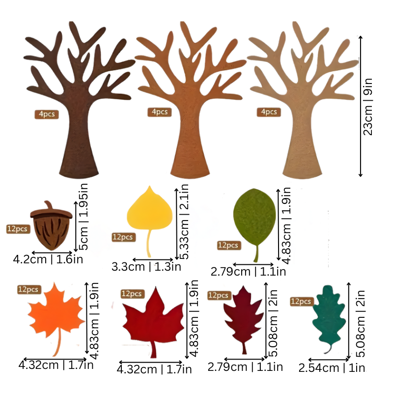 Colorful Leaf Fun Decoration - Halri