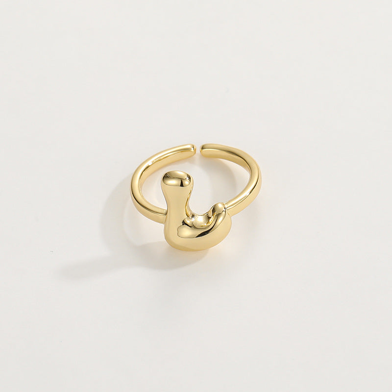 Personalized Fun Alphabet Initial Ring
