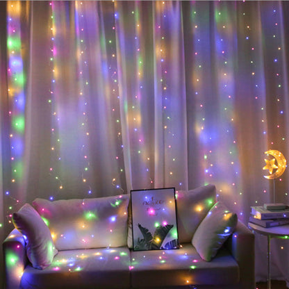 Warm Fairy String Light Curtain