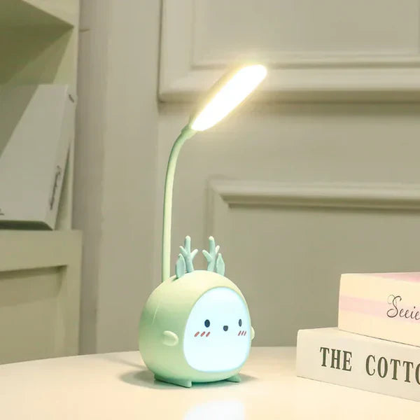 Kid Friendly LED Reading Lamp with USB Nightlight