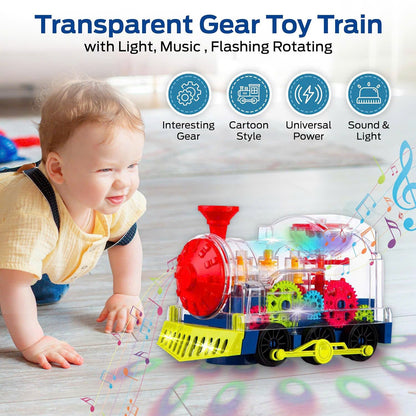 Light & Sound Train Toy – Interactive Locomotive for Kids