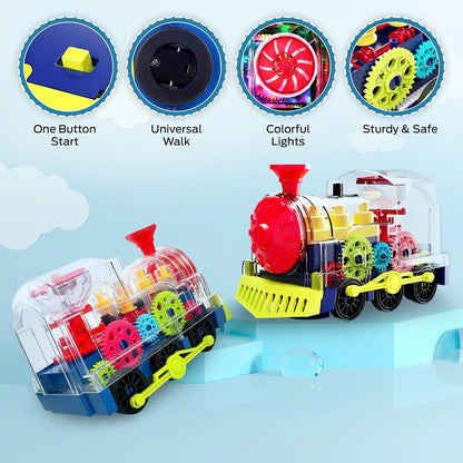 Light & Sound Train Toy – Interactive Locomotive for Kids