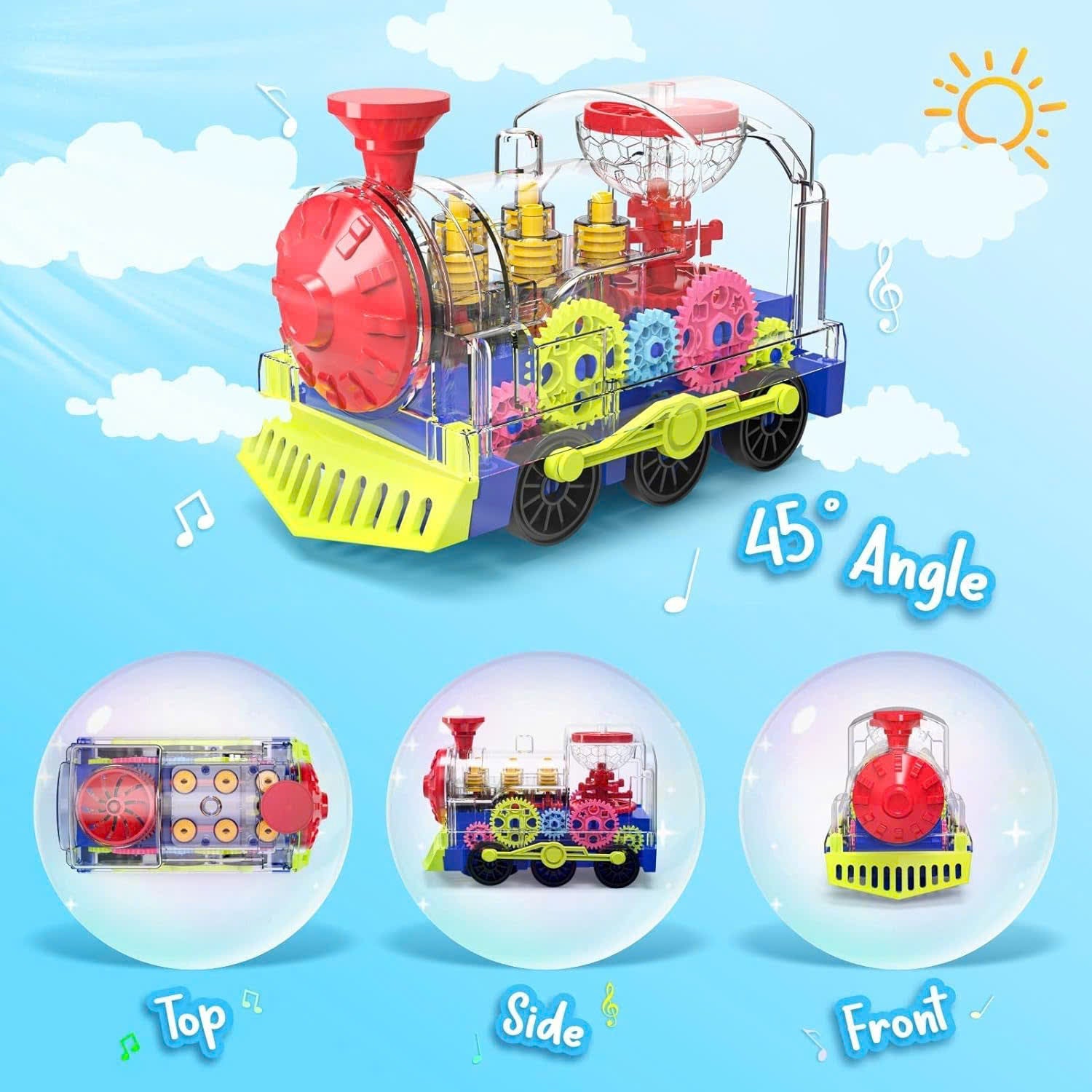 Light & Sound Train Toy – Interactive Locomotive for Kids