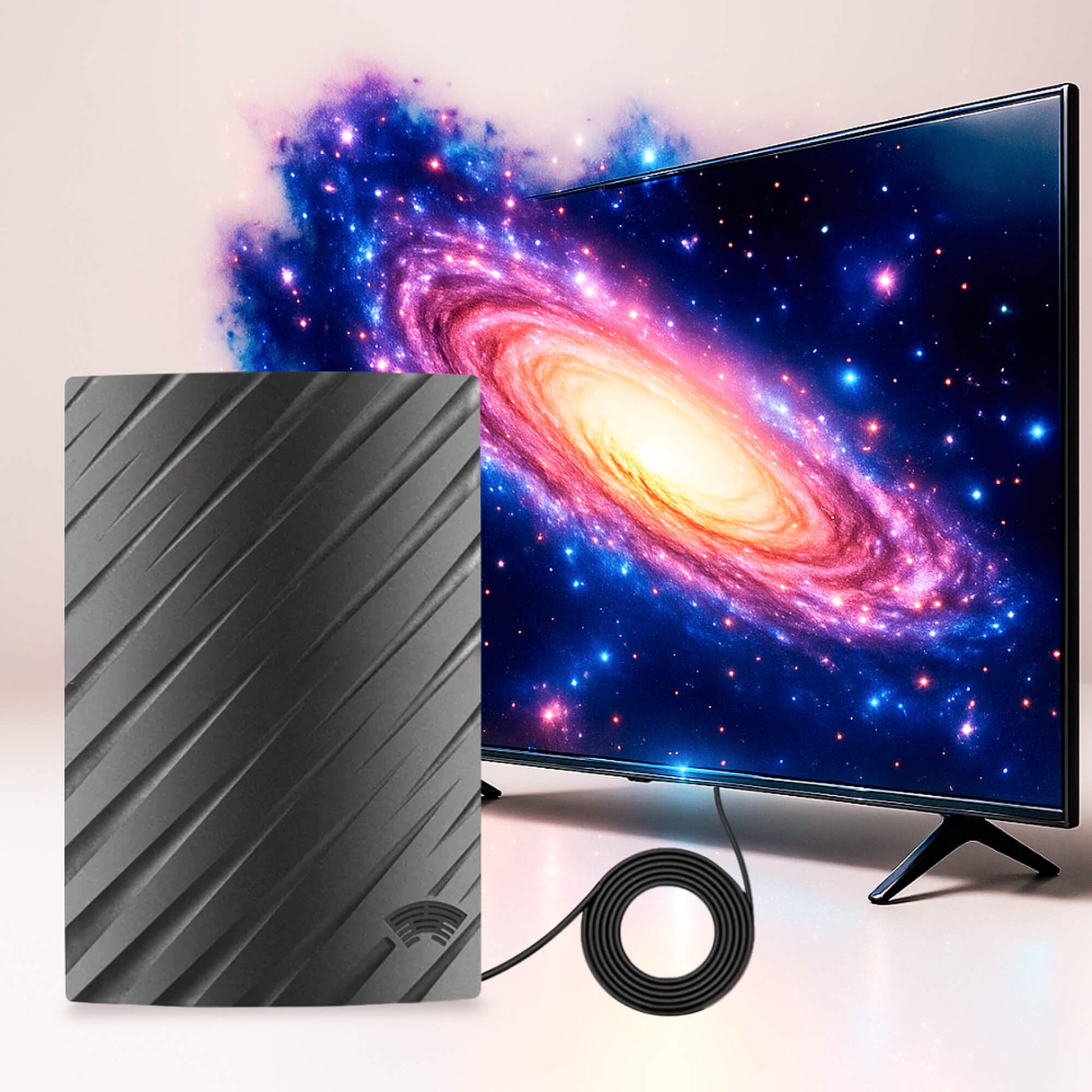 HD TV Amplified Indoor Antenna with Long Range Signal - Halri