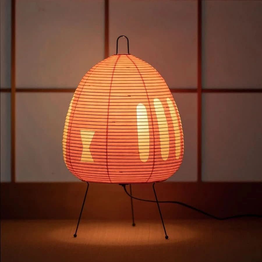 Traditional Japanese Rice Paper Table Light