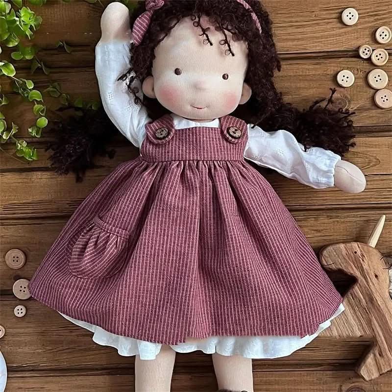 Natural Handmade Wooden Doll Set