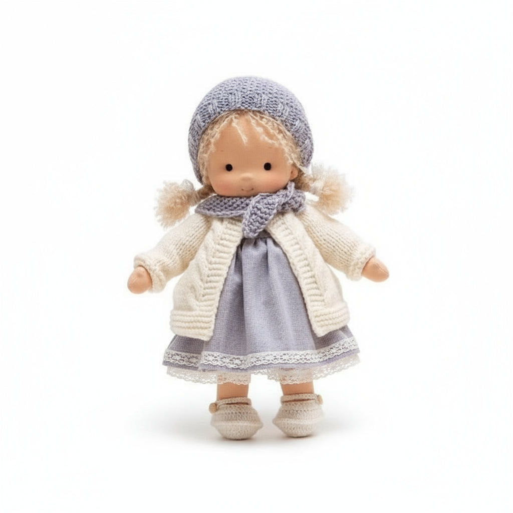 Soft Handmade Waldorf Doll for Kids Creative Play - Halri