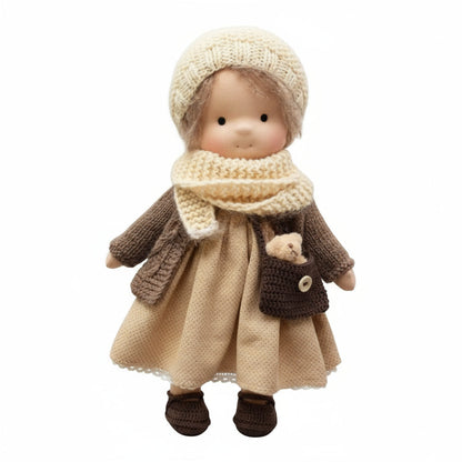 Soft Handmade Waldorf Doll for Kids Creative Play