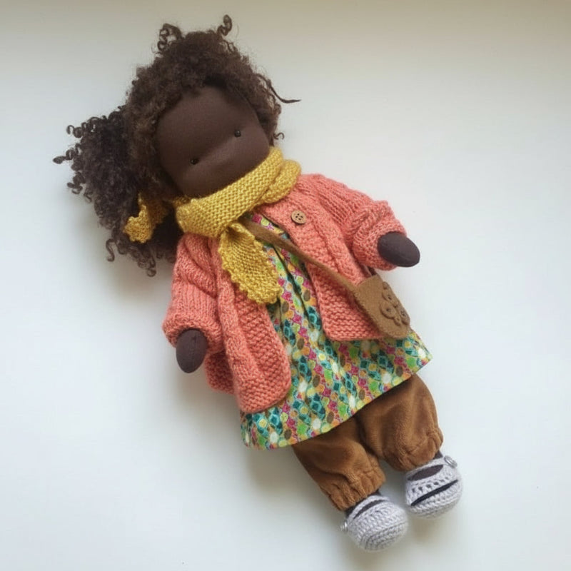 Soft Handmade Waldorf Doll for Kids Creative Play