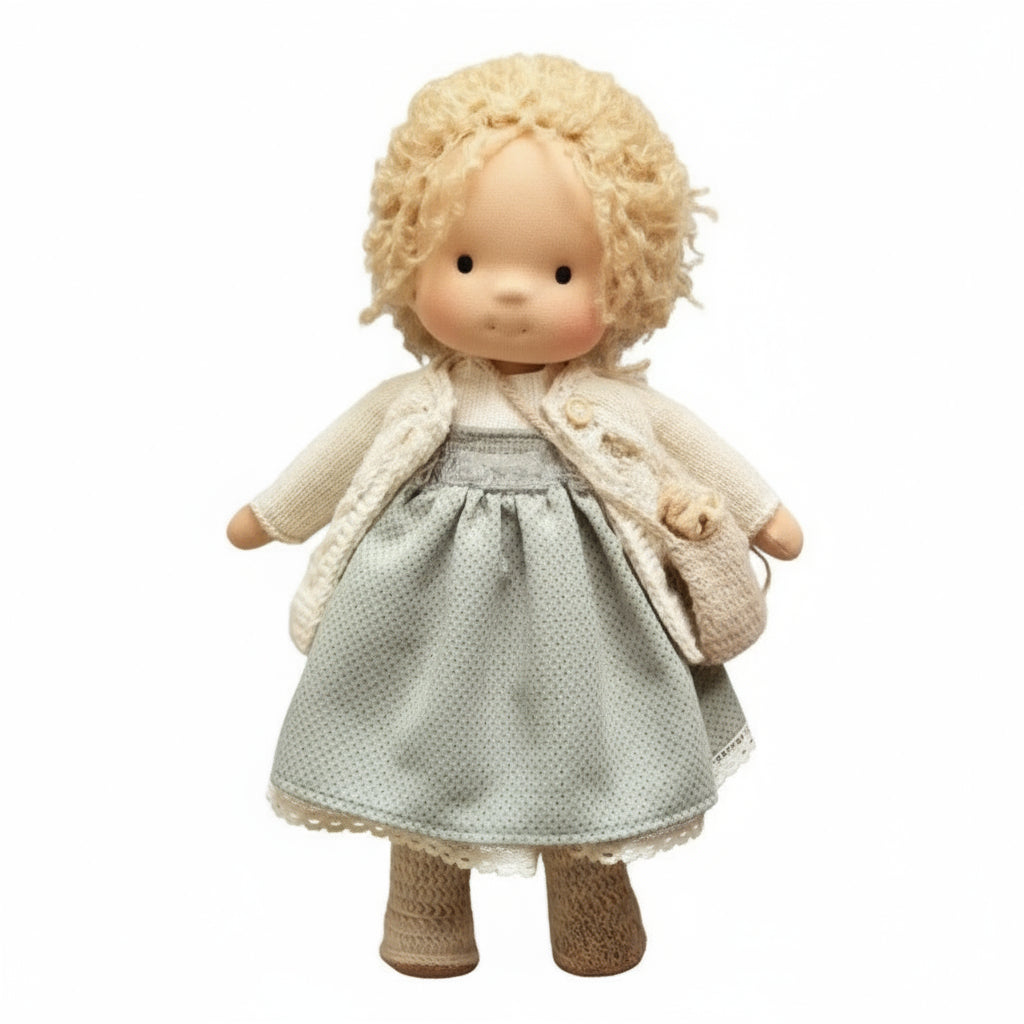 Soft Handmade Waldorf Doll for Kids Creative Play