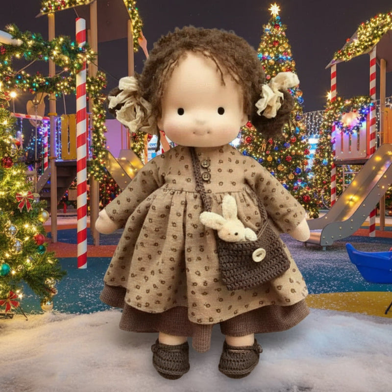 Soft Handmade Waldorf Doll for Kids Creative Play