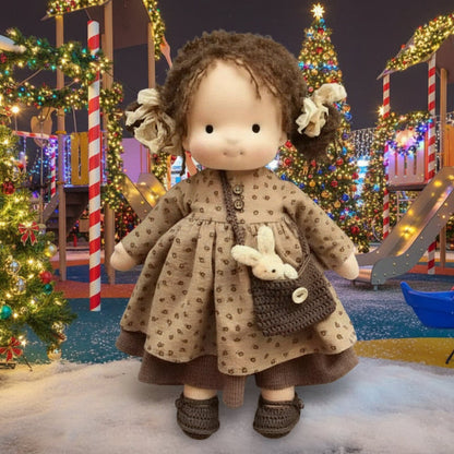 Soft Handmade Waldorf Doll for Kids Creative Play