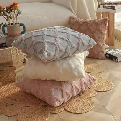 Boho Velvet Pillow Cover Set – Soft Touch Geometric Cushion Covers for Elegant Living Spaces 4
