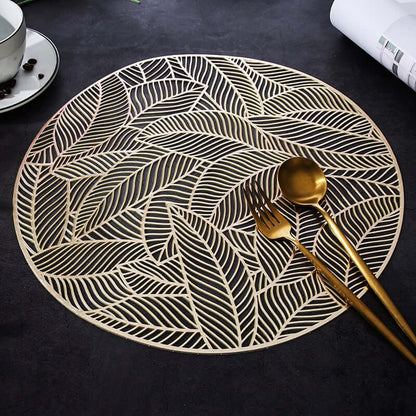 Luxury PVC Round Placemats – Elegant Table Mats for Dining, Available in Sets of 4, 6, or 8, 36-38 cm Diameter 11