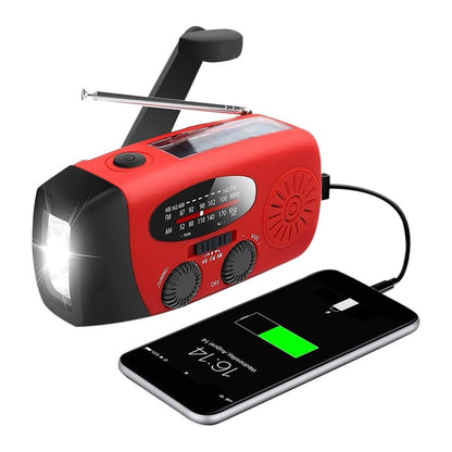 Portable Solar Powered Emergency Radio Charger - Halri