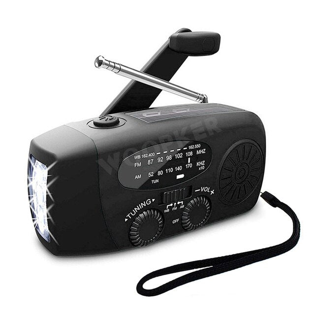 Portable Solar Powered Emergency Radio Charger