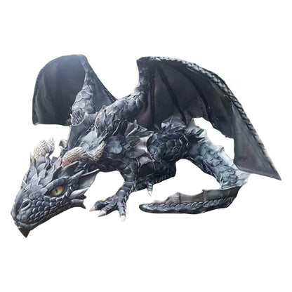 Mystic Dragon Protector Figurine: Dark Garden Decor