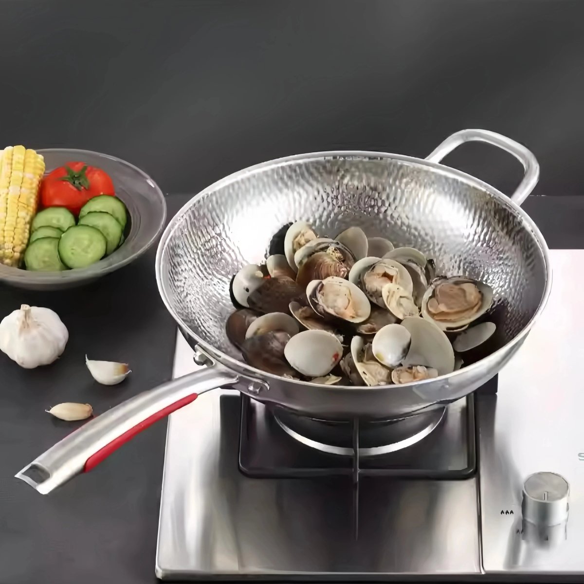 Non-Stick Titanium Wok for Induction Cooking - Halri
