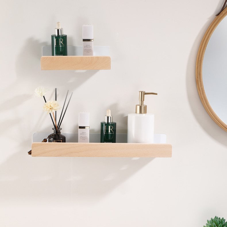 Easy Install Wooden Shower Shelf - Halri