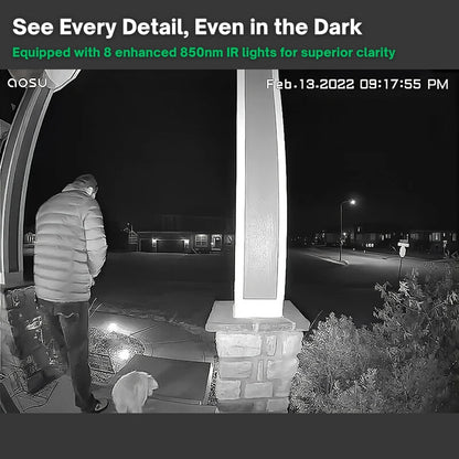 Smart Wi-Fi Doorbell Camera with HD Video and Motion Detection