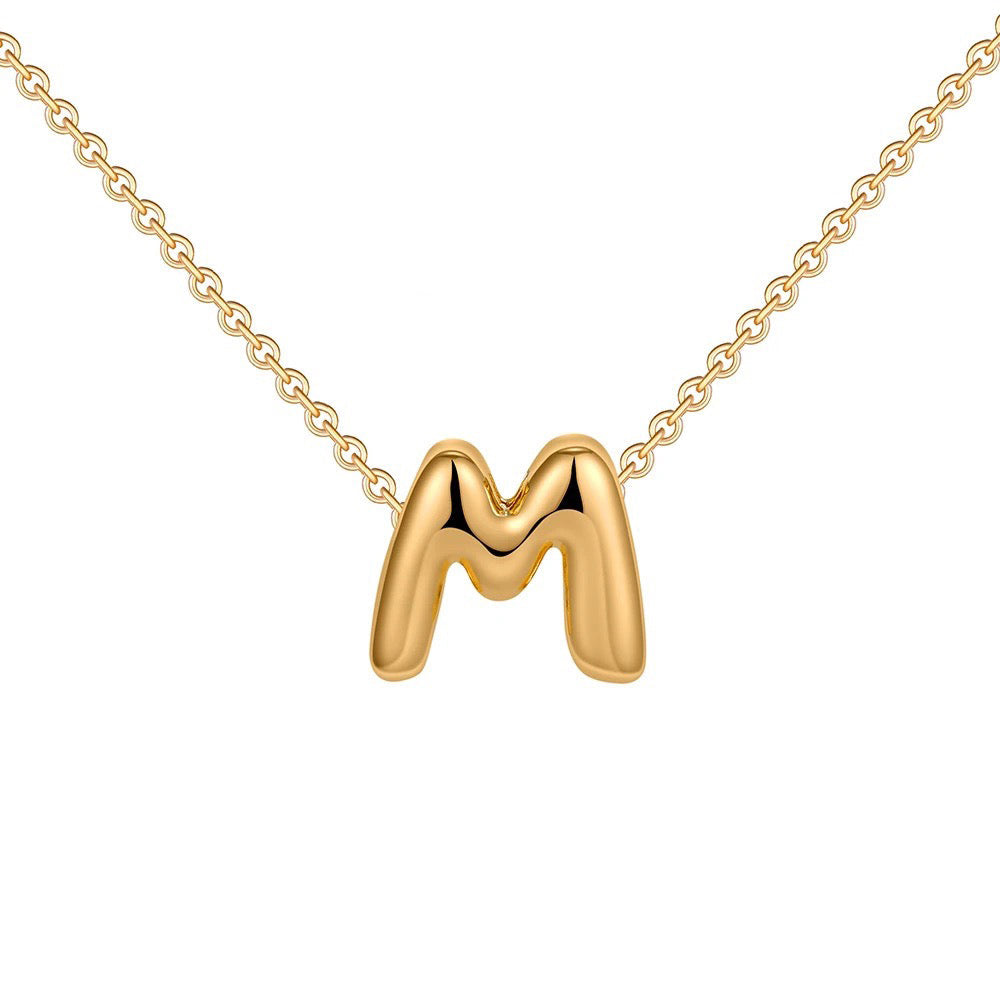 Delicate Script Monogram Initial Necklace