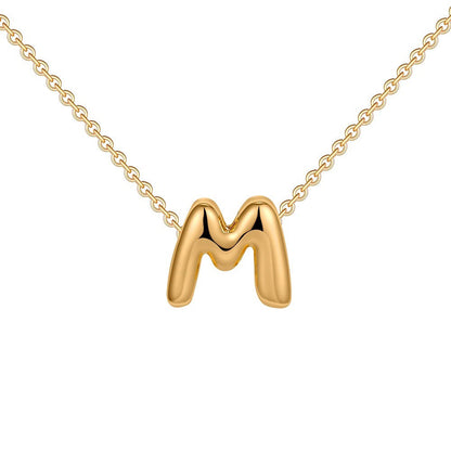 Delicate Script Monogram Initial Necklace
