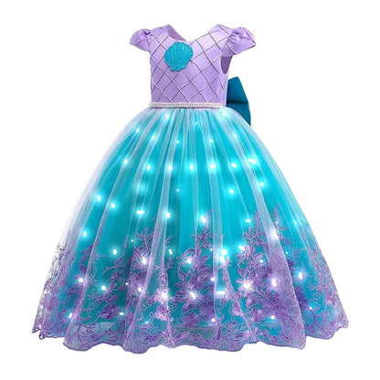 Girls Mermaid Princess Costume Dress