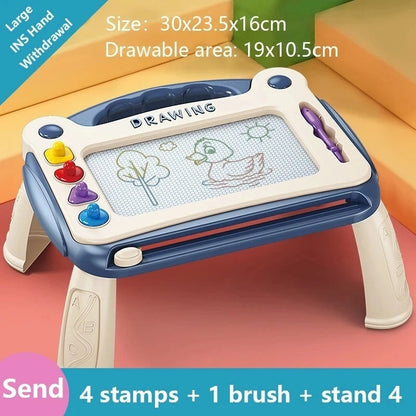 Magnetic Drawing Board – Cartoon Writing Toy for Kids & Toddlers, Easy Erase, Portable with Handle, Safe for Ages 3+
