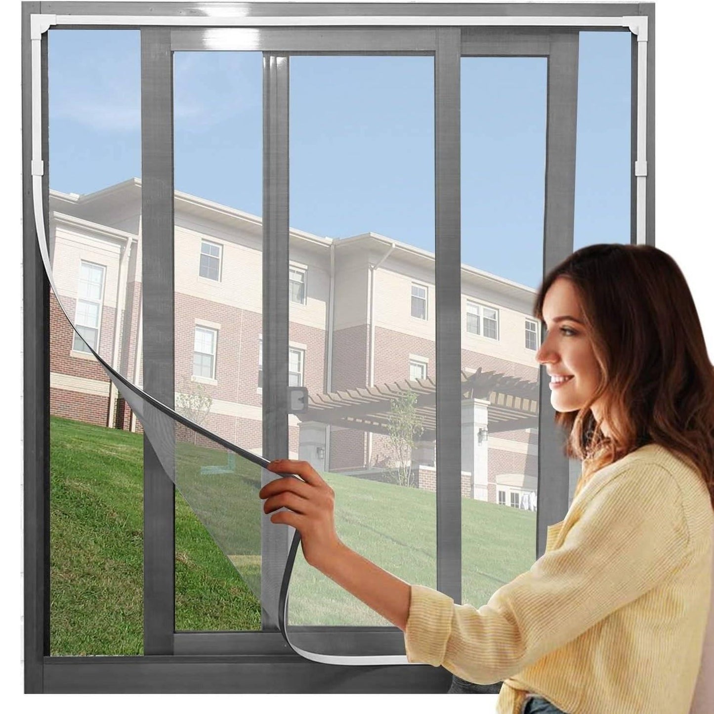 Easy Fit Magnetic Window Mesh Screen - Halri