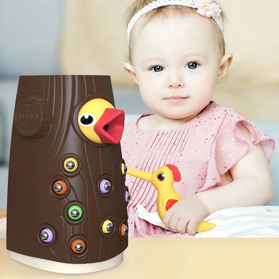 Fun Wooden Bird Catching Toy for Kids - Halri