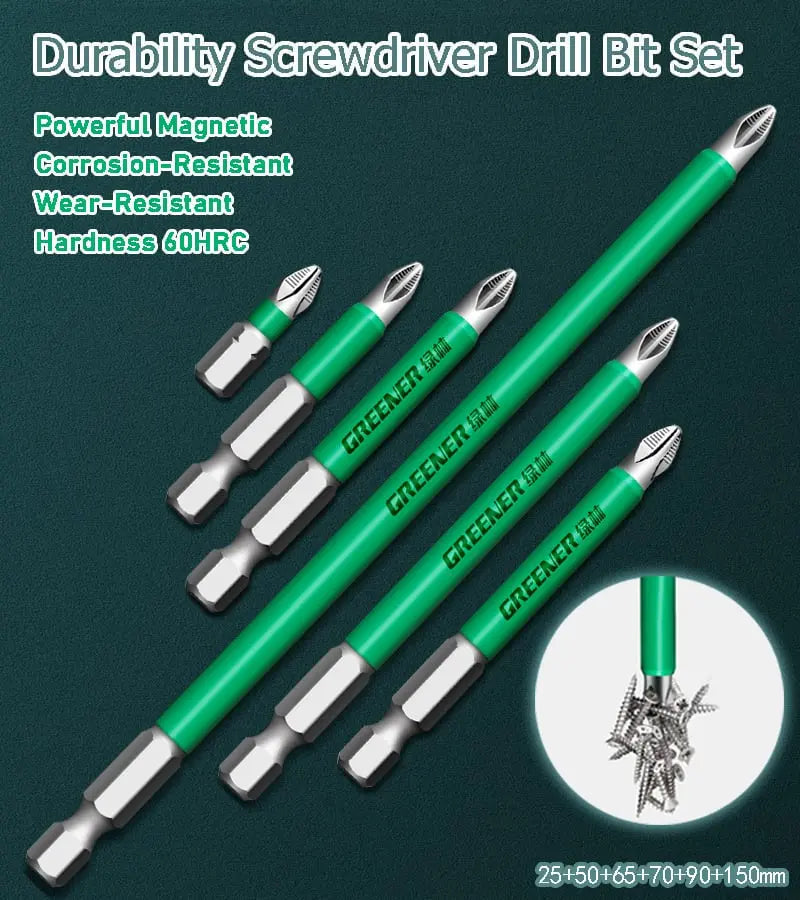 Magnetic Drill Bit Set (6 Piece Tool Kit) - Halri