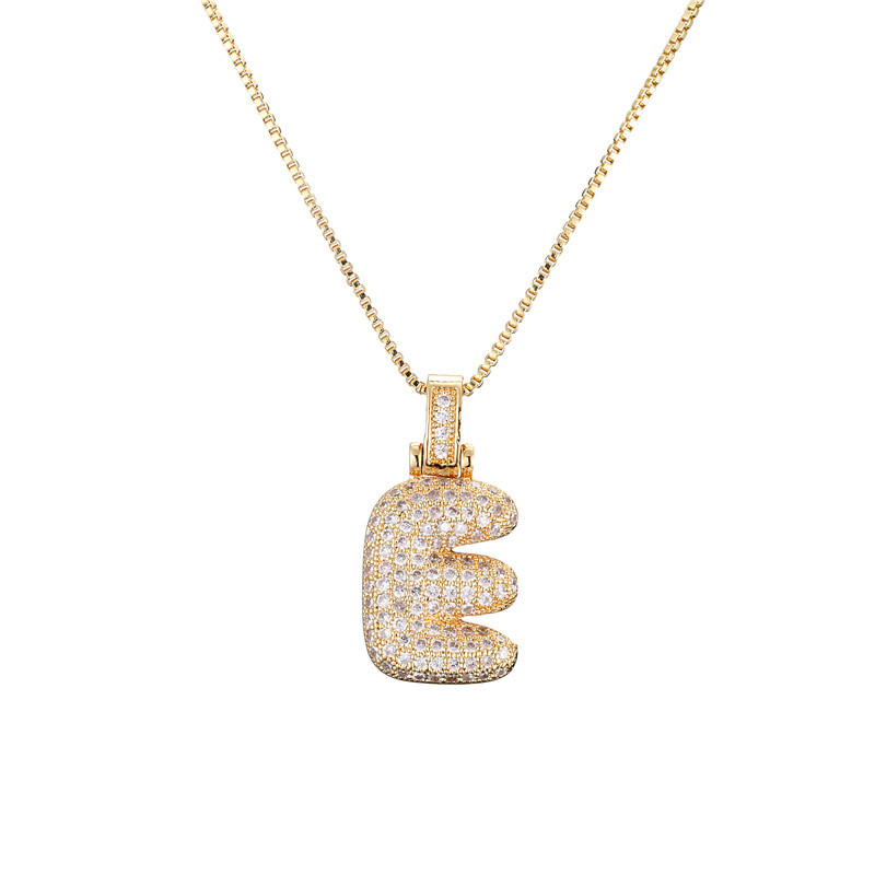 Luxurious 14k Gold Diamond Letter Necklace