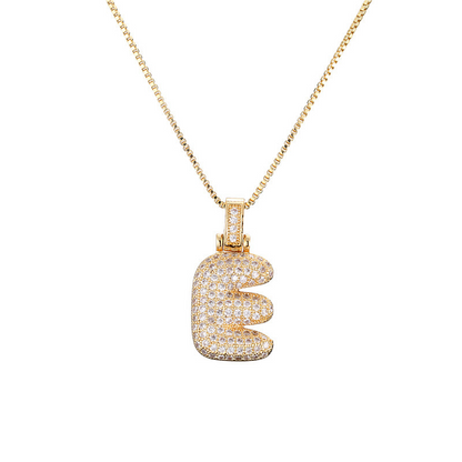 Luxurious 14k Gold Diamond Letter Necklace