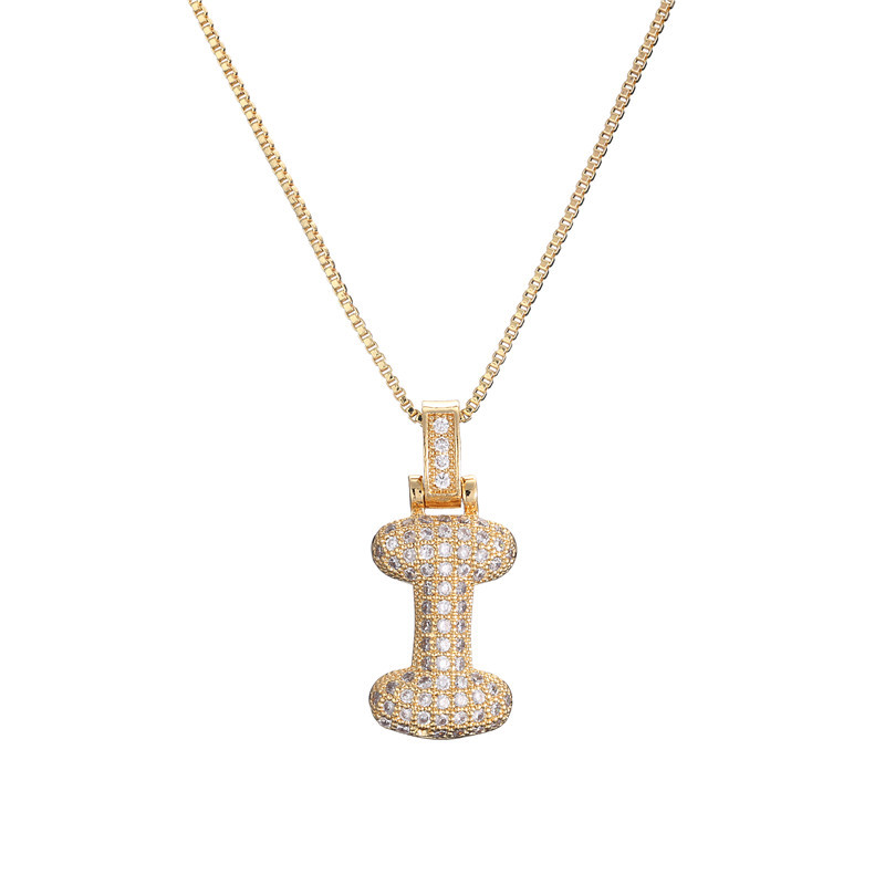Luxurious 14k Gold Diamond Letter Necklace