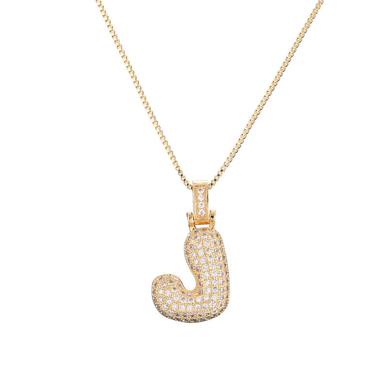 Luxurious 14k Gold Diamond Letter Necklace