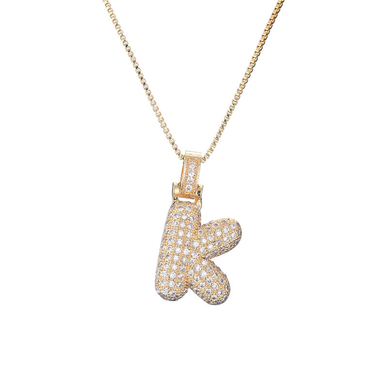 Luxurious 14k Gold Diamond Letter Necklace