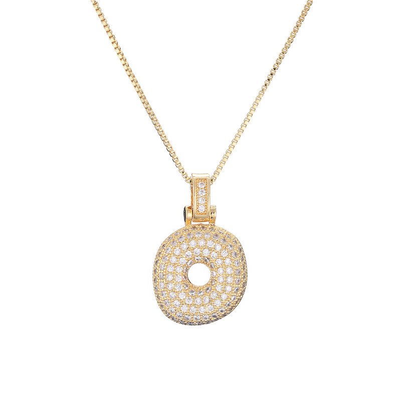 Luxurious 14k Gold Diamond Letter Necklace