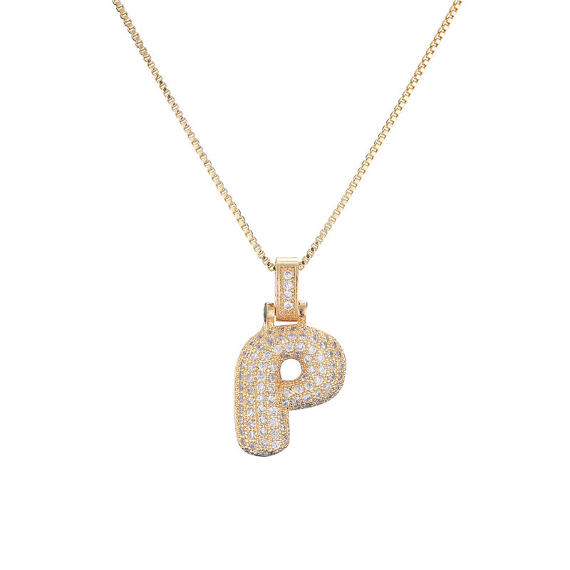 Luxurious 14k Gold Diamond Letter Necklace