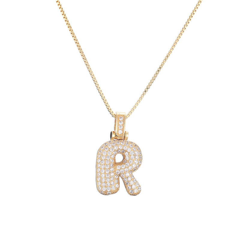 Luxurious 14k Gold Diamond Letter Necklace